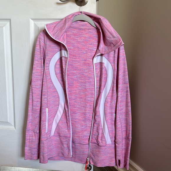 Lululemon In Stride Jacket in Pink Space Dye (size 6) - Picture 5 of 7
